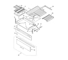 Whirlpool GERC4110SB0 drawer & broiler parts diagram