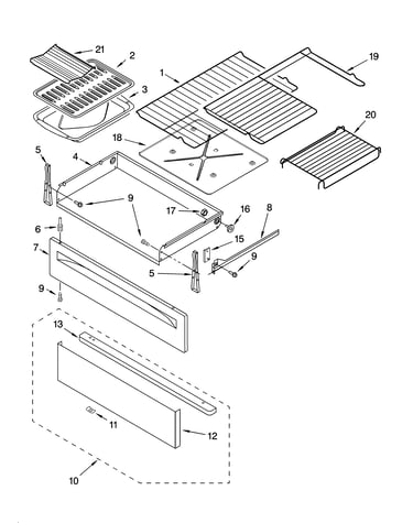 Drawer & broiler parts