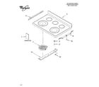 Whirlpool GERC4120SS0 cooktop parts diagram