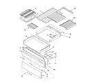 Whirlpool GERC4120SS0 drawer & broiler parts diagram