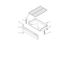 Whirlpool RF262LXSW1 drawer & broiler parts diagram