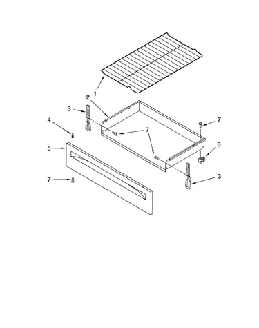 Drawer & broiler parts