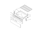 Whirlpool RF367LXSQ1 drawer & broiler parts diagram