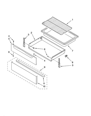Drawer & broiler parts