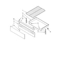 Whirlpool SF362LXSQ0 drawer & broiler parts, optional parts diagram