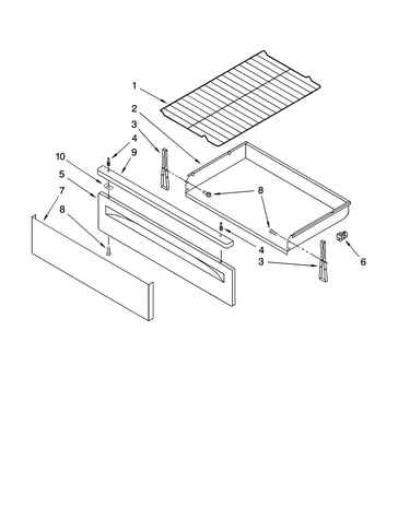 Drawer & broiler parts, optional parts