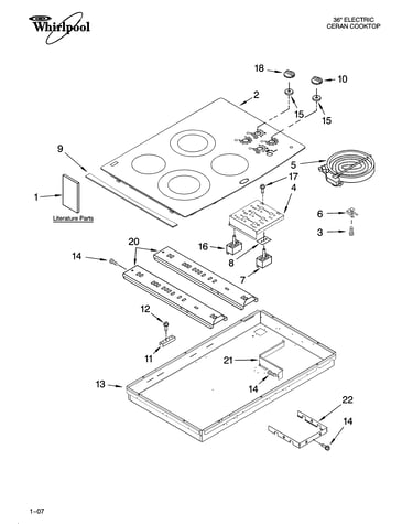 Cooktop parts, optional parts