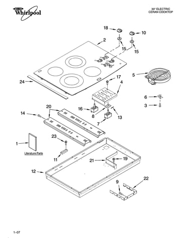Cooktop parts, optional parts