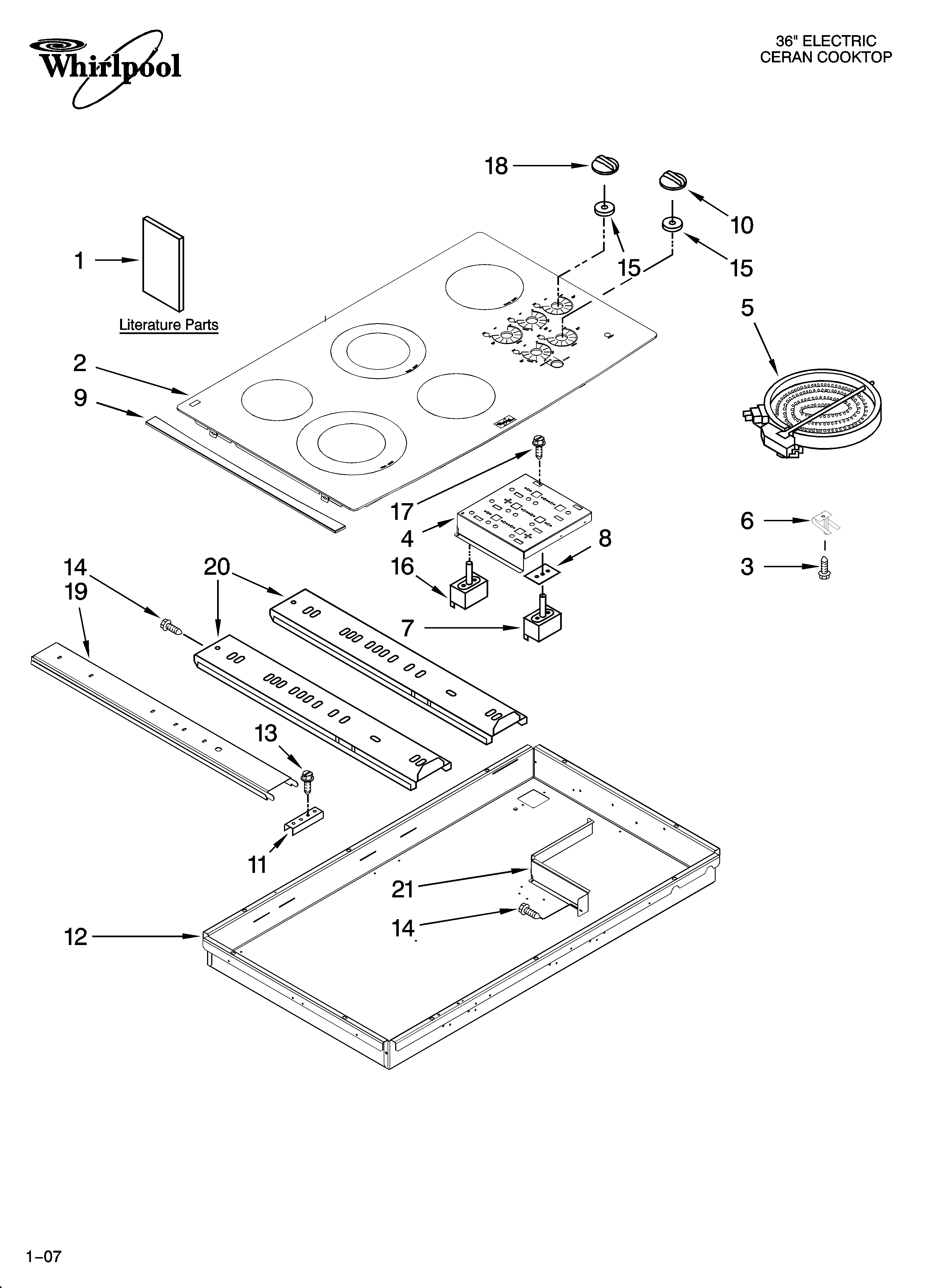 COOKTOP PARTS, OPTIONAL PARTS