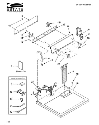 Top and console parts