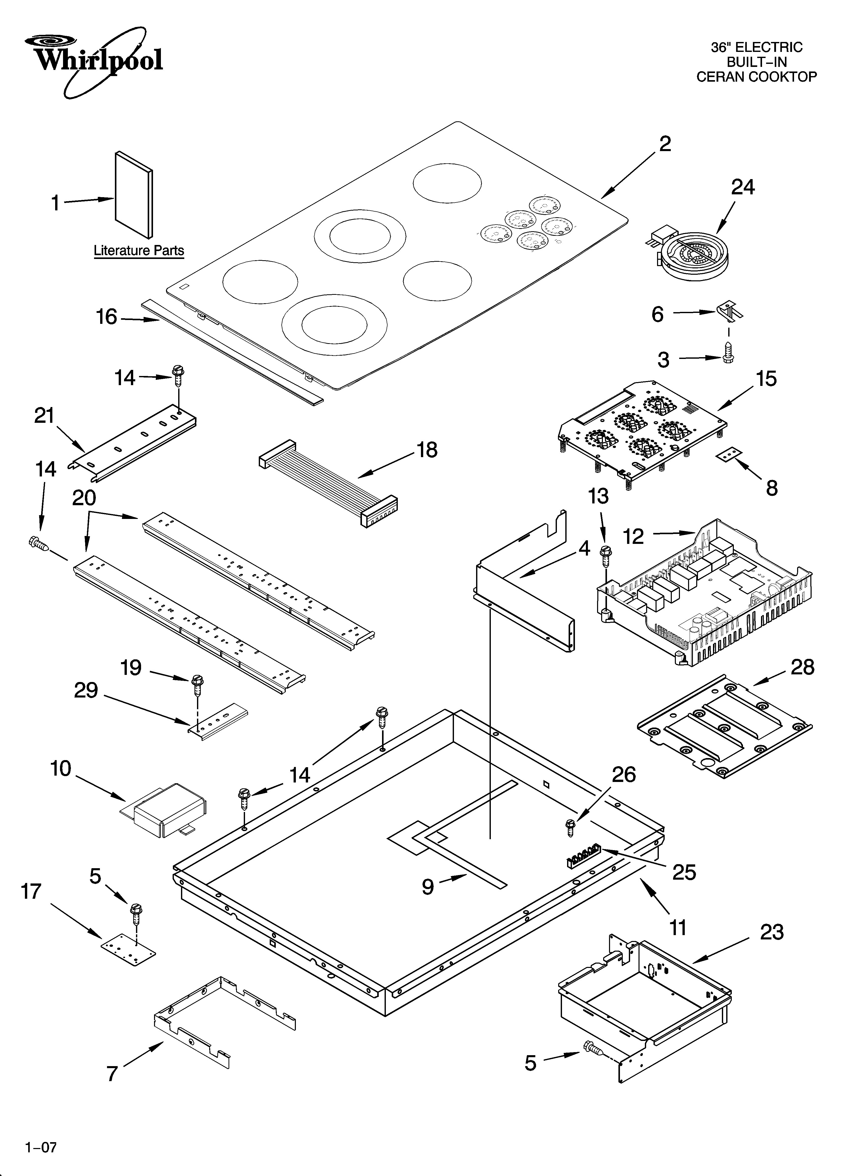 COOKTOP PARTS, OPTIONAL PARTS