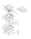 Refrigerator shelf parts