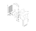 Whirlpool ED2JHAXTS00 air flow parts, optional parts (not included) diagram
