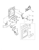Dispenser front parts