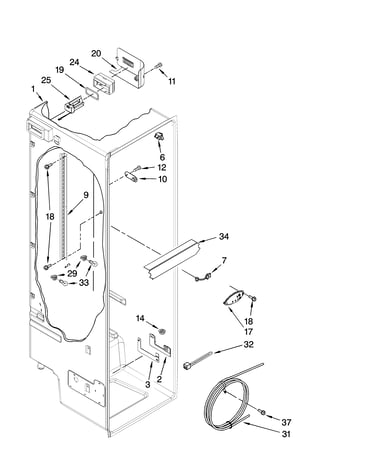 Refrigerator liner parts