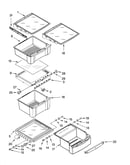 Refrigerator shelf parts