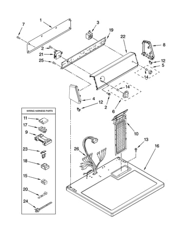 Top and console parts