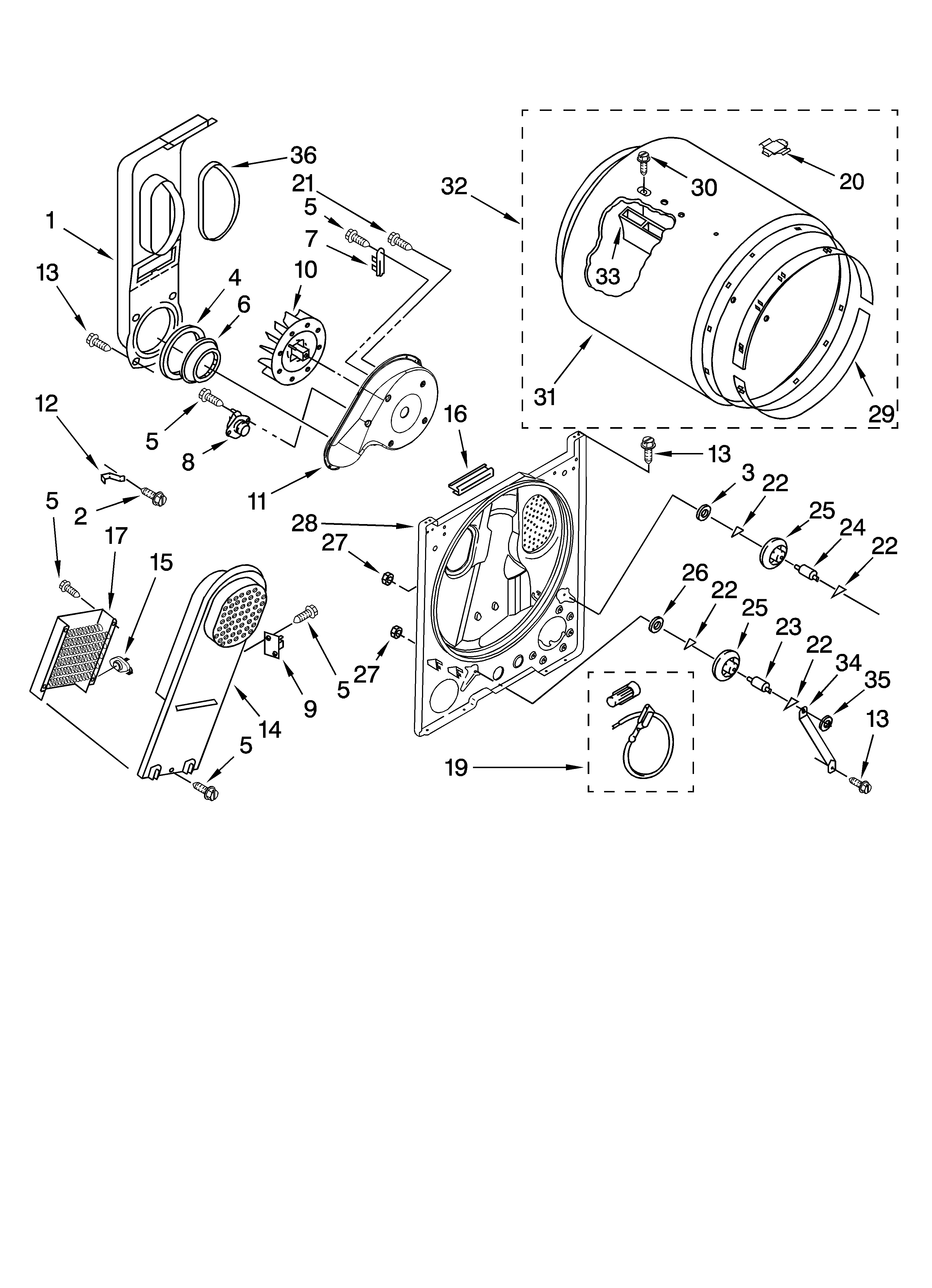 Bulkhead parts, optional parts (not included)