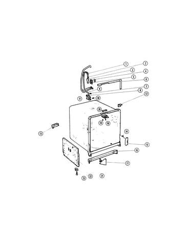 Valve and tub assembly