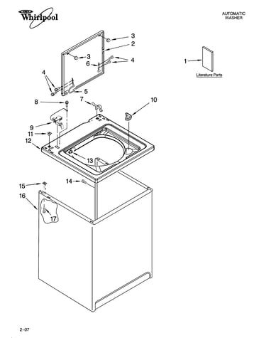 Top and cabinet parts