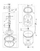 Agitator, basket and tub parts
