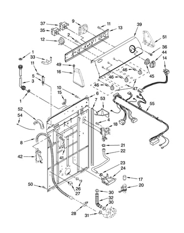 Controls and rear panel parts