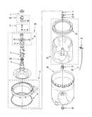 Agitator, basket and tub parts