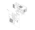 Whirlpool ACQ158PT0 cabinet parts diagram