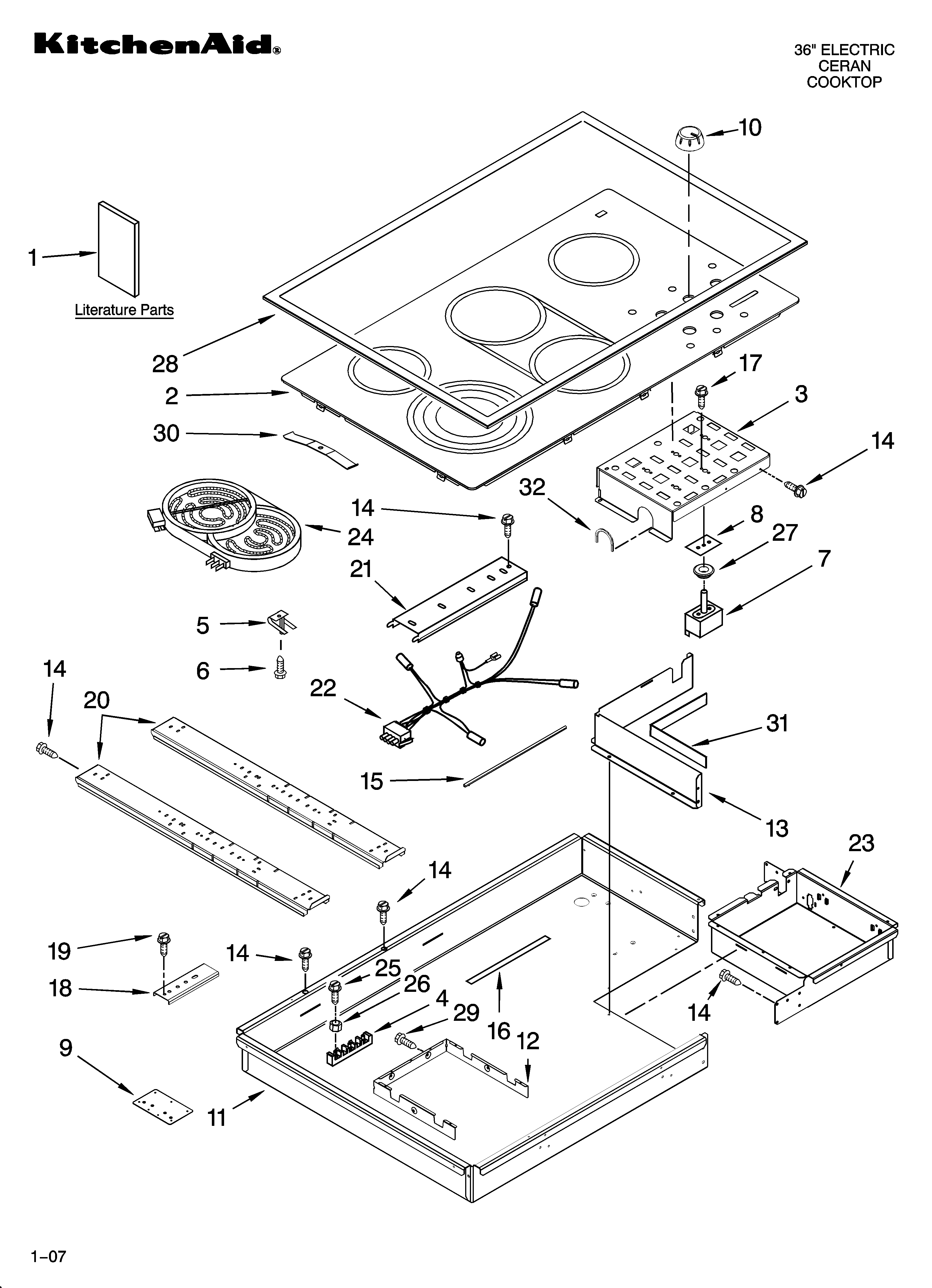 COOKTOP PARTS, OPTIONAL PARTS