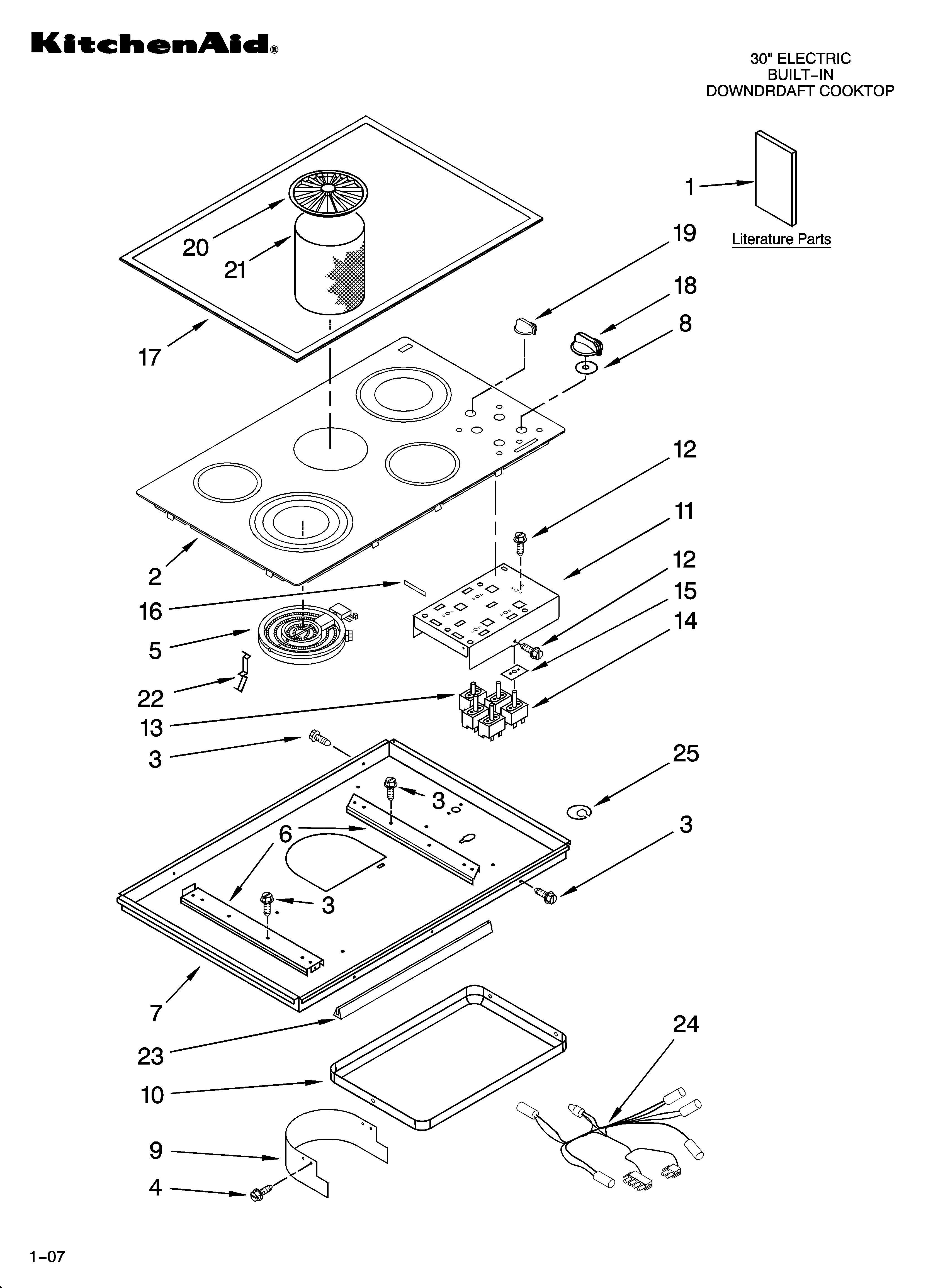 Cooktop parts