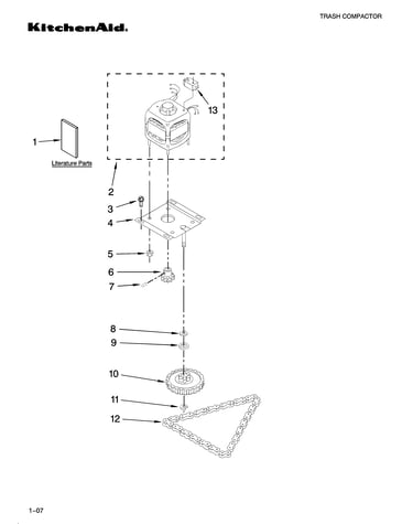 Motor and drive parts