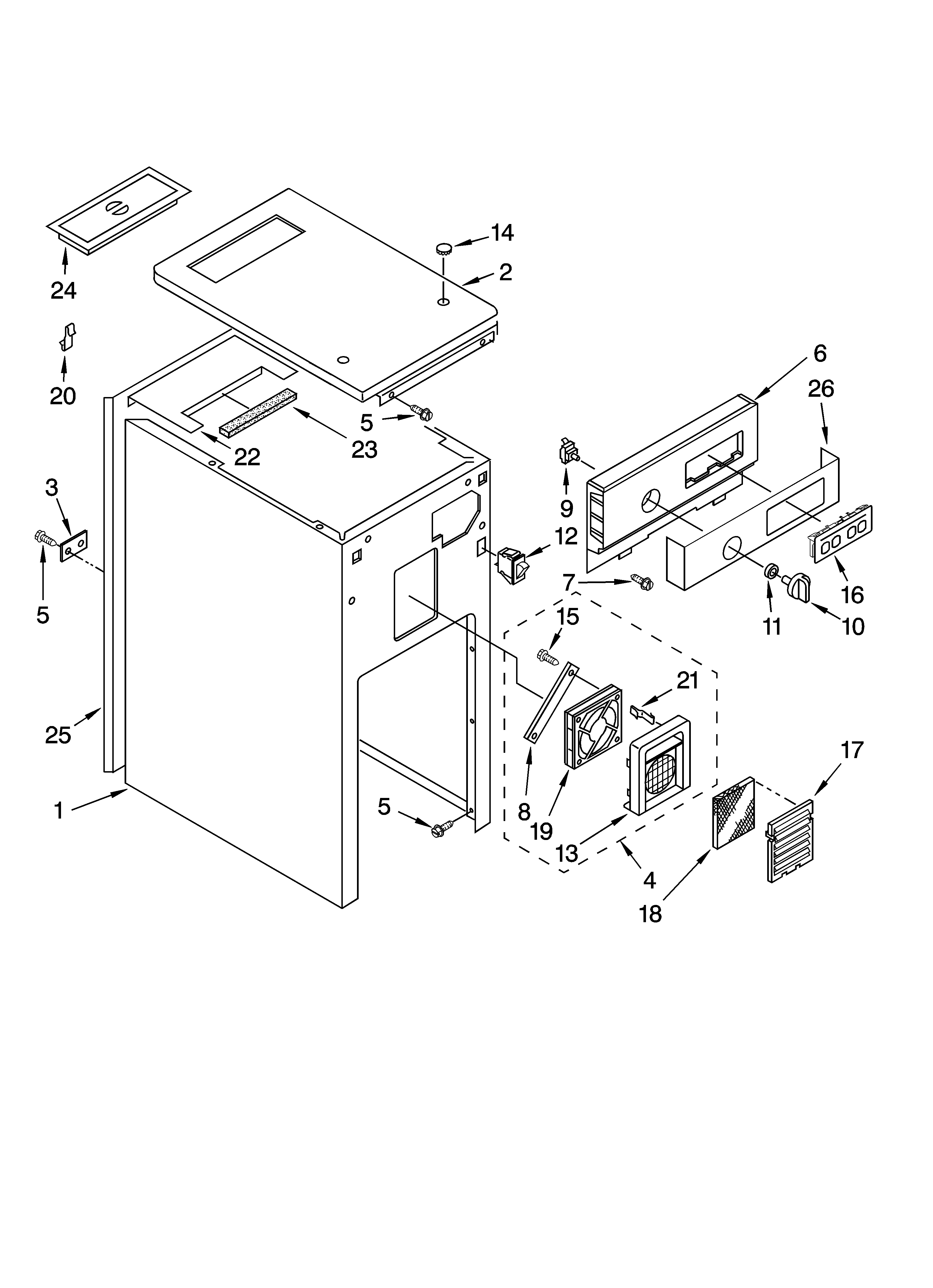 Panel and control parts