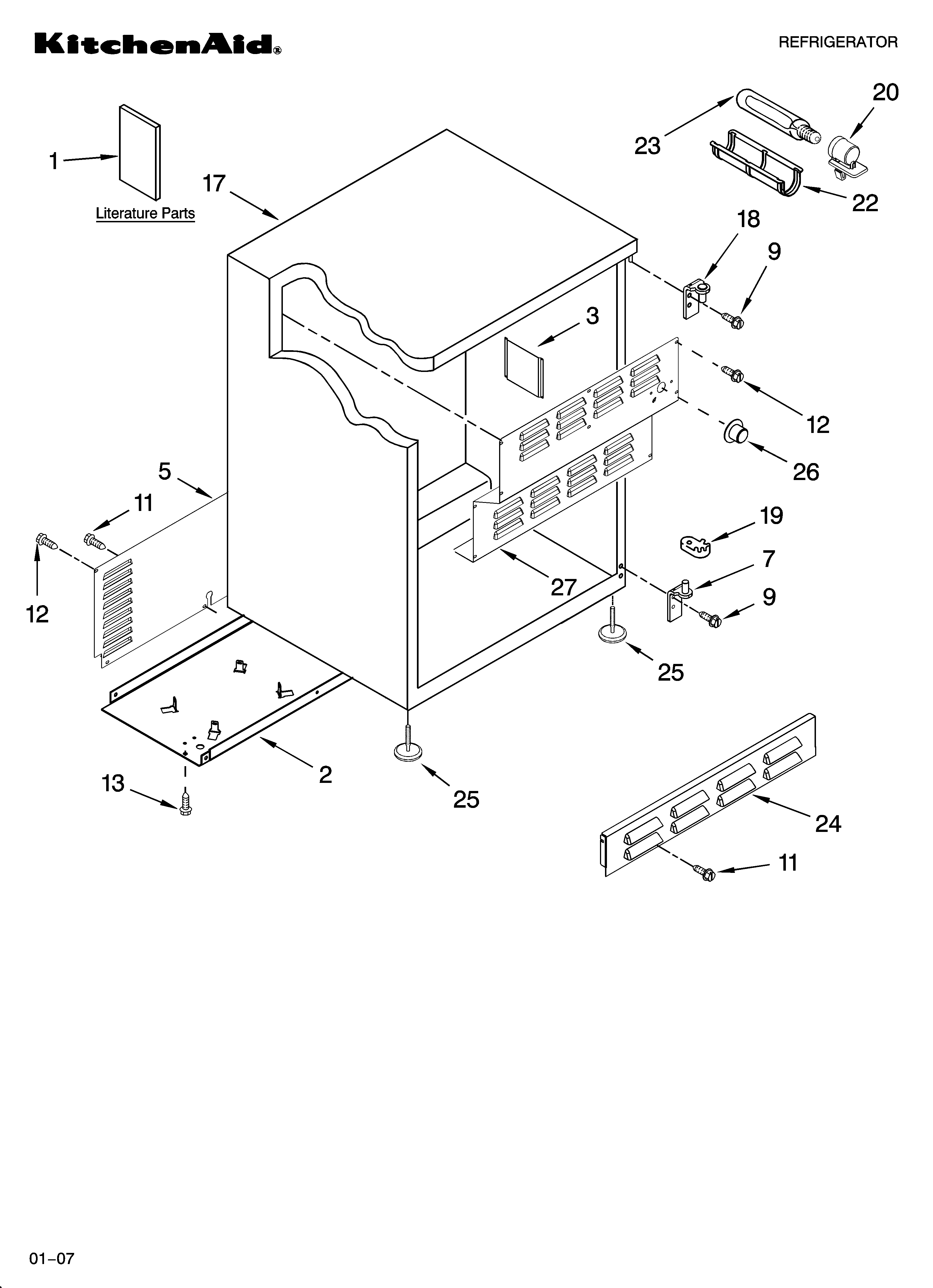 Cabinet parts