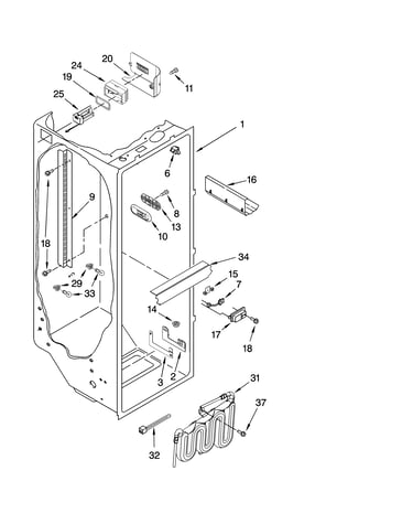 Refrigerator liner parts