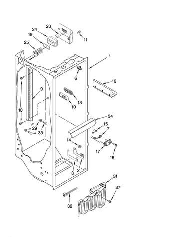 Refrigerator liner parts