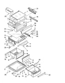 Refrigerator shelf parts