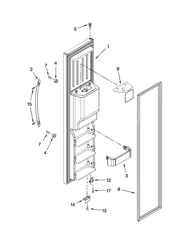 Freezer door parts
