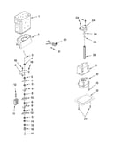 Motor and ice container parts