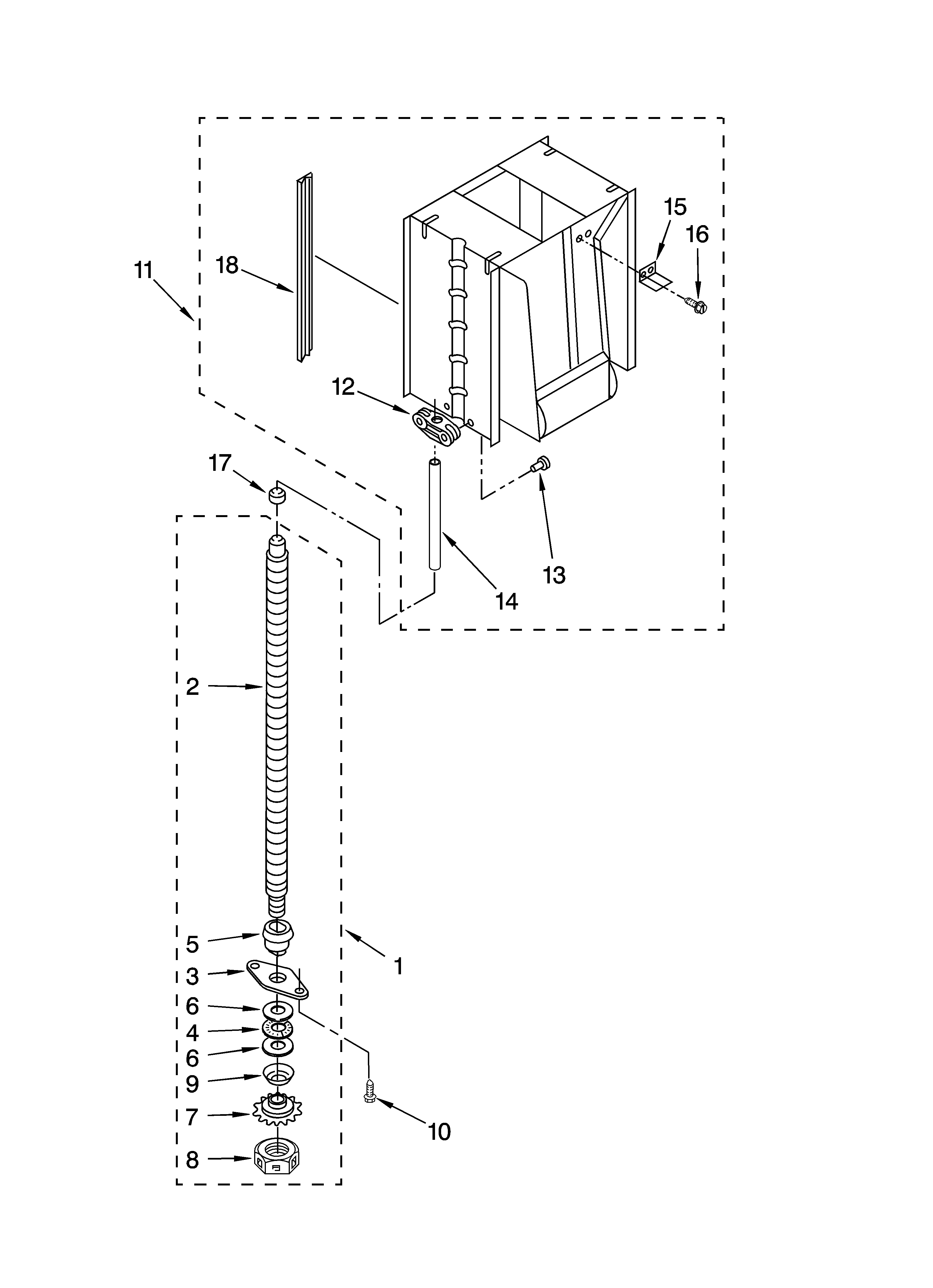 Powerscrew and ram parts