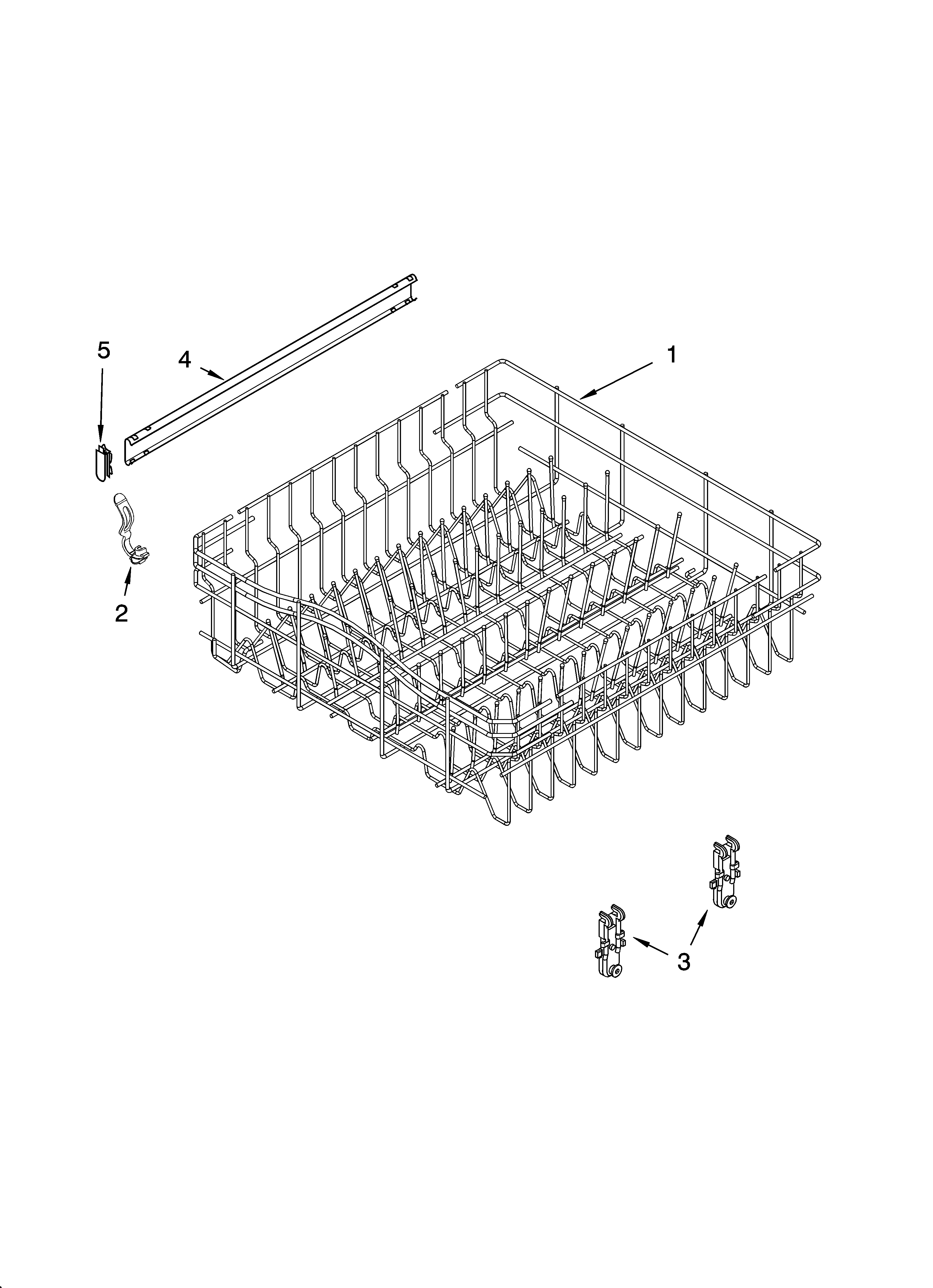 UPPER RACK AND TRACK PARTS