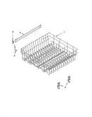 Upper rack and track parts