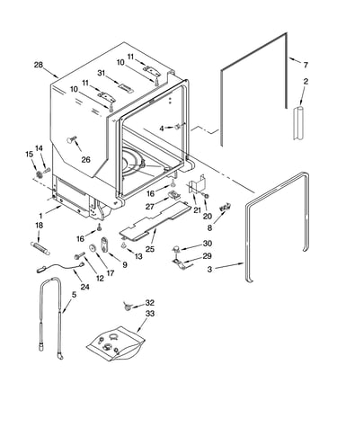 Tub and frame parts