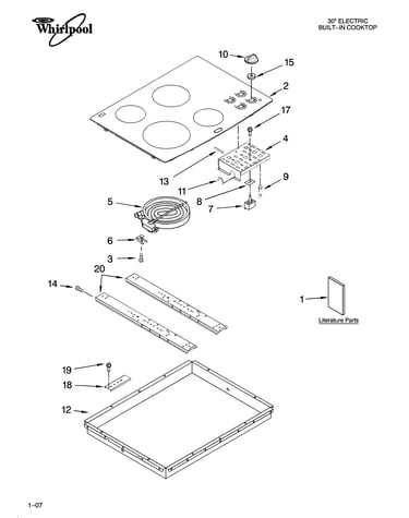 Cooktop parts, optional parts