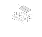 Whirlpool RF114PXST1 drawer & broiler parts diagram
