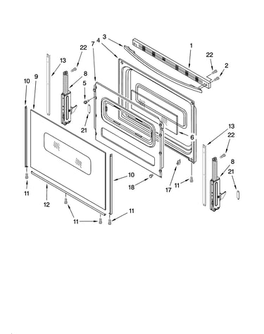 Door parts, optional parts (not included)