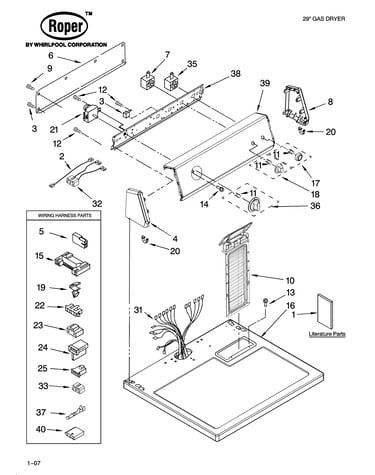 Top and console parts