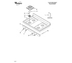 Whirlpool SF262LXST1 cooktop parts diagram