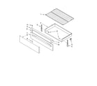 Whirlpool SF462LXST1 drawer & broiler parts, optional parts diagram