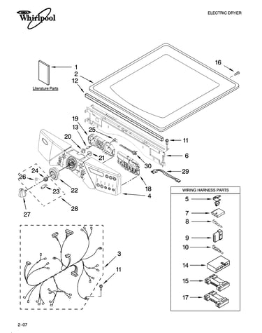 Top and console parts