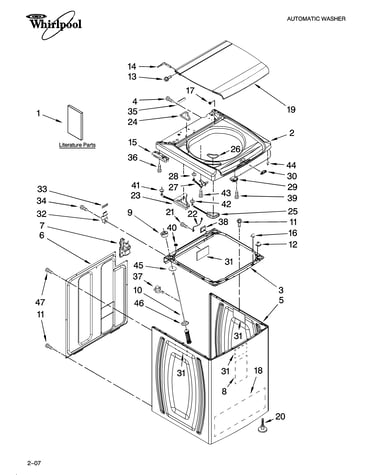 Top and cabinet parts